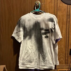 Men's Black and White Short Sleeve Tee